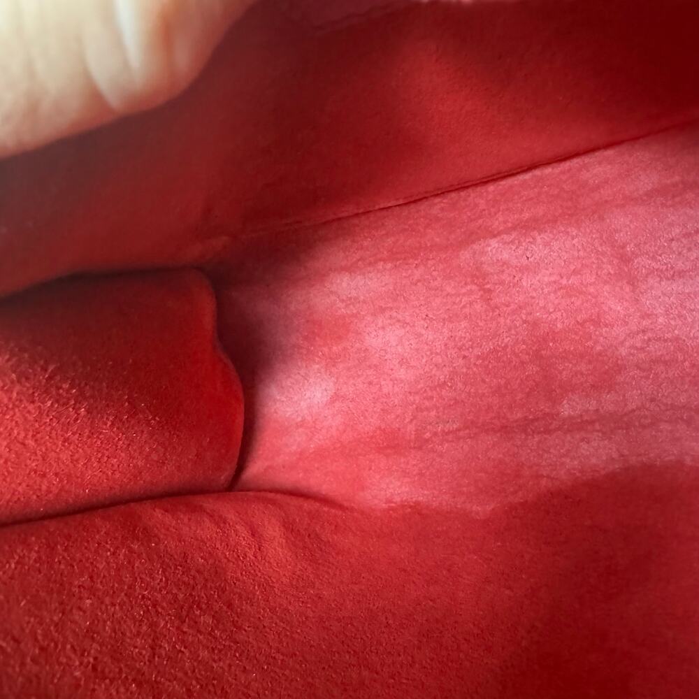 Louis Vuitton Red Lock Me Flap Crossbody Shoulder Bag SHW AR4128 Authentic CoA‎ - Picture 9 of 12